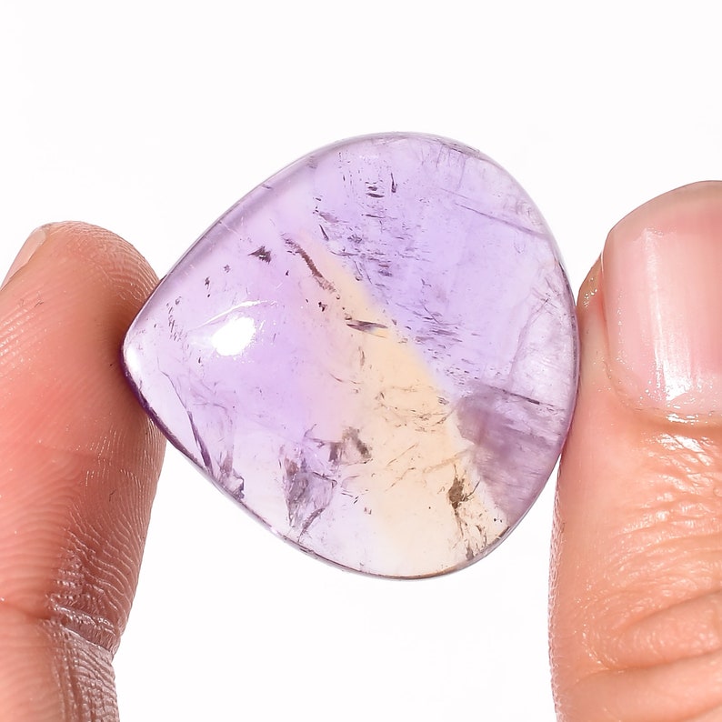 25X25X8 mm For Making Jewelry R-282 Stunning AAA Quality 100/% Natural Ametrine Heart Cabochon Loose Gemstone 37 Ct