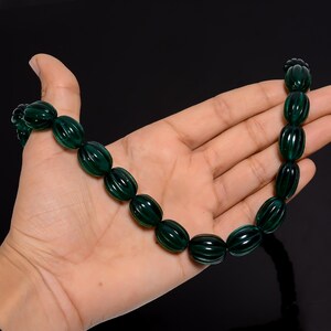 AAA Emerald Carved Necklaces Gemstone Tumbled Shape For 18 inch Neckless Making Jewelry Gemstone Carved 13X10 18X14 mm 596 Ct R-10100