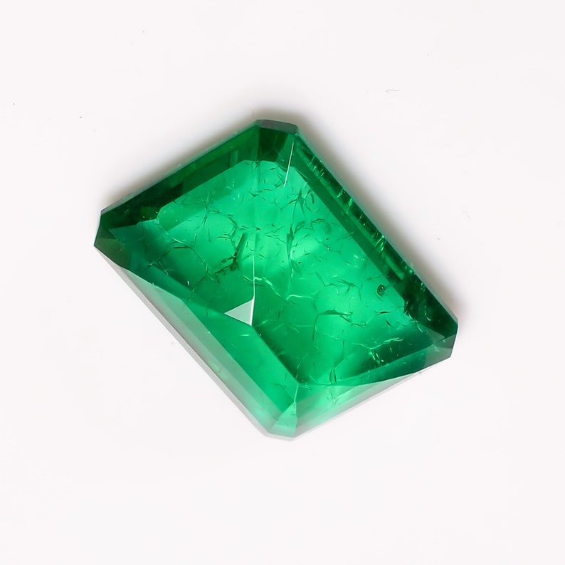 Fabulous AOne Quality 100 Lab Created Emerald Color Cut Etsy