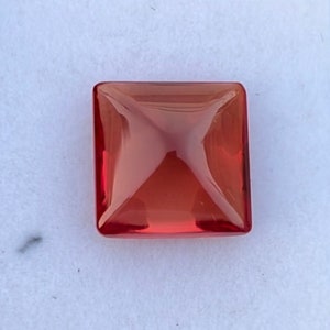 Orange Sapphire Cabochon Sugarloaf Shape Sapphire Ring Loose Gemstone For Making Jewelry 16X16X9 mm ZZ-0271