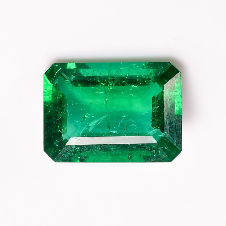 Fabulous AOne Quality 100 Lab Created Emerald Color Cut Etsy