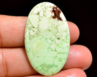 40.5 Ct. Lemon Chrysoprase Cabochon Natural Lemon