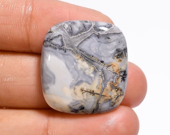 27 Ct. Natural Maligano Jasper Cabochon Pendant Radiant Shape Cabochon Loose Gemstone Jasper For Making Jewelry 24X22X5 mm R-4249