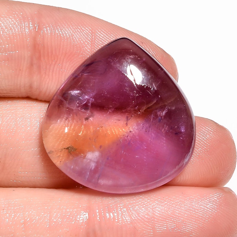 25X25X8 mm For Making Jewelry R-282 Stunning AAA Quality 100/% Natural Ametrine Heart Cabochon Loose Gemstone 37 Ct
