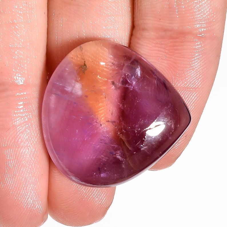 25X25X8 mm For Making Jewelry R-282 Stunning AAA Quality 100/% Natural Ametrine Heart Cabochon Loose Gemstone 37 Ct