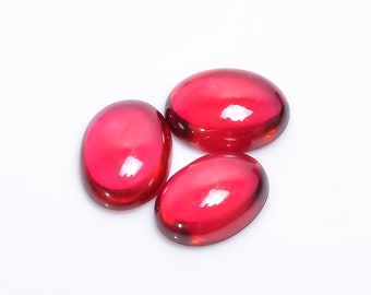 35 Ct Rubin Korund Oval Cabochon lose Edelsteine - 3 Stk