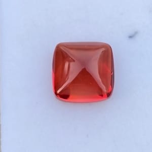 Orange Sapphire Cabochon Sugarloaf Shape Sapphire Ring Loose Gemstone For Making Jewelry 15X15X9 mm ZZ-0285