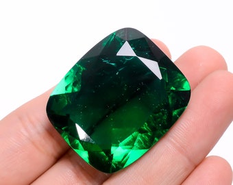 105.5 Ct  Natural Emerald Cut Lab Created Emerald Radiant Shape Cut Stone Loose Gemstone For Making Jewelry 35X30X16mm R-3647