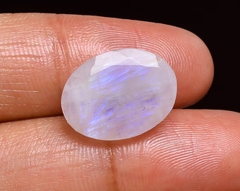 7.5 Ct. Gorgeous Rainbow Moonstone Oval Shape Cut Stone Loose Gemstone  For Making Jewelry 16X12X5 mm R-6720