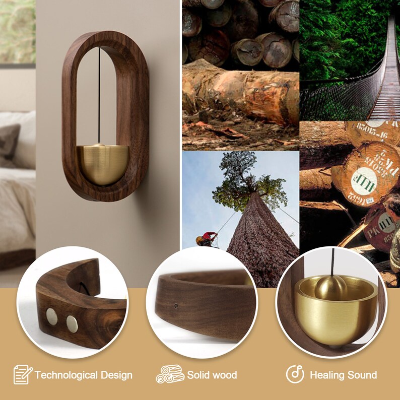 Handmade Wooden Doorbells Wooden Door Decorations Etsy