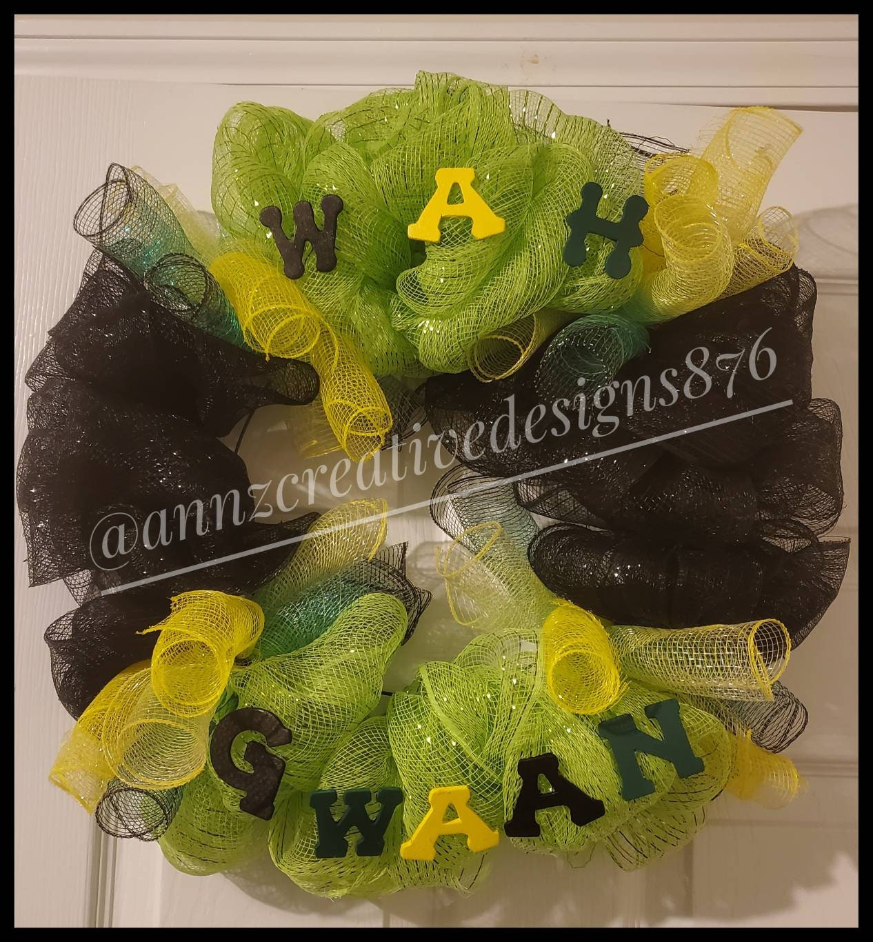 Jamaican Wreath Etsy