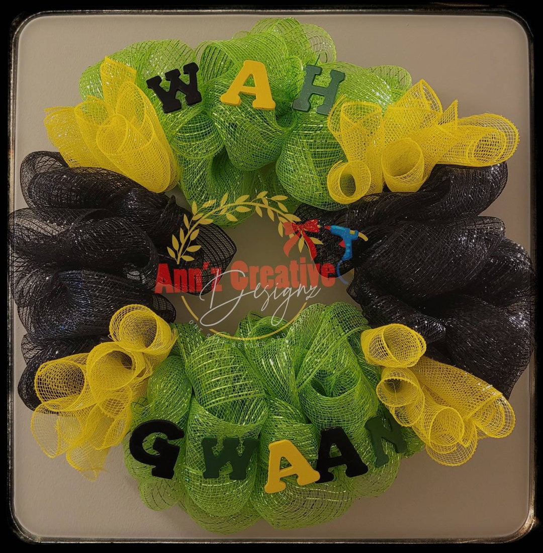 Jamaican Wreath Etsy