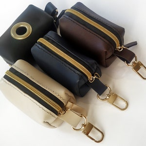 Еco leather Dog Poop Bag Holder,Dog Waste Bag Dispenser, Dog Waste Bag Holder, Leather Dog Poop Bag Dispenser