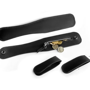 Cartera de cinturón edc, Monedero de cuero, Monedero Juice, Cartera de mano, Correa para monedas.