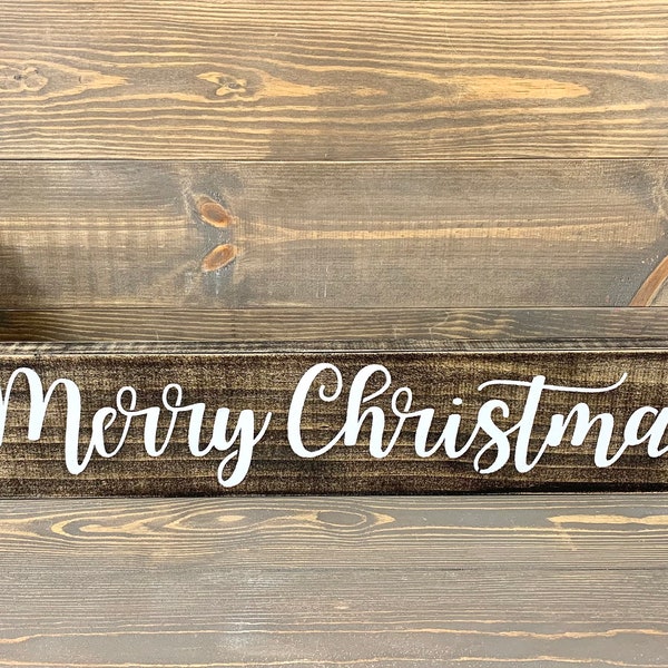 Merry Christmas Sign, Christmas Decor, Christmas Wood Sign, Rustic Christmas Decor, Farmhouse Christmas Decor