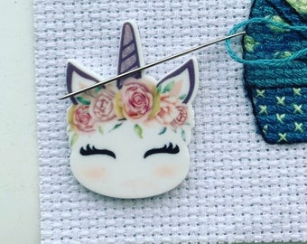 Unicorn Needle Minder For Cross Stitch And Embroidery