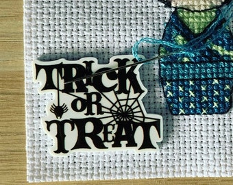 Halloween Trick or Treat Needle Minder For Cross Stitch And Embroidery