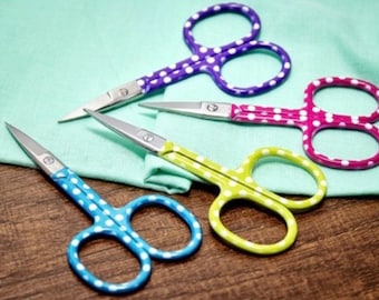 Sew Tasty Polka Dot Embroidery Scissors, Embroidery Scissors, Needlework Scissors, Sewing Scissors, Cross Stitching Scissors, Hobby Scissors