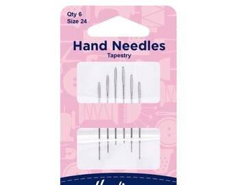 Tapestry Needles Size 24 Pack Of 6, Embroidery Needles, Cross Stitch Needles, Hand Sewing Needles, Sewing Needles, Needles, Sewing