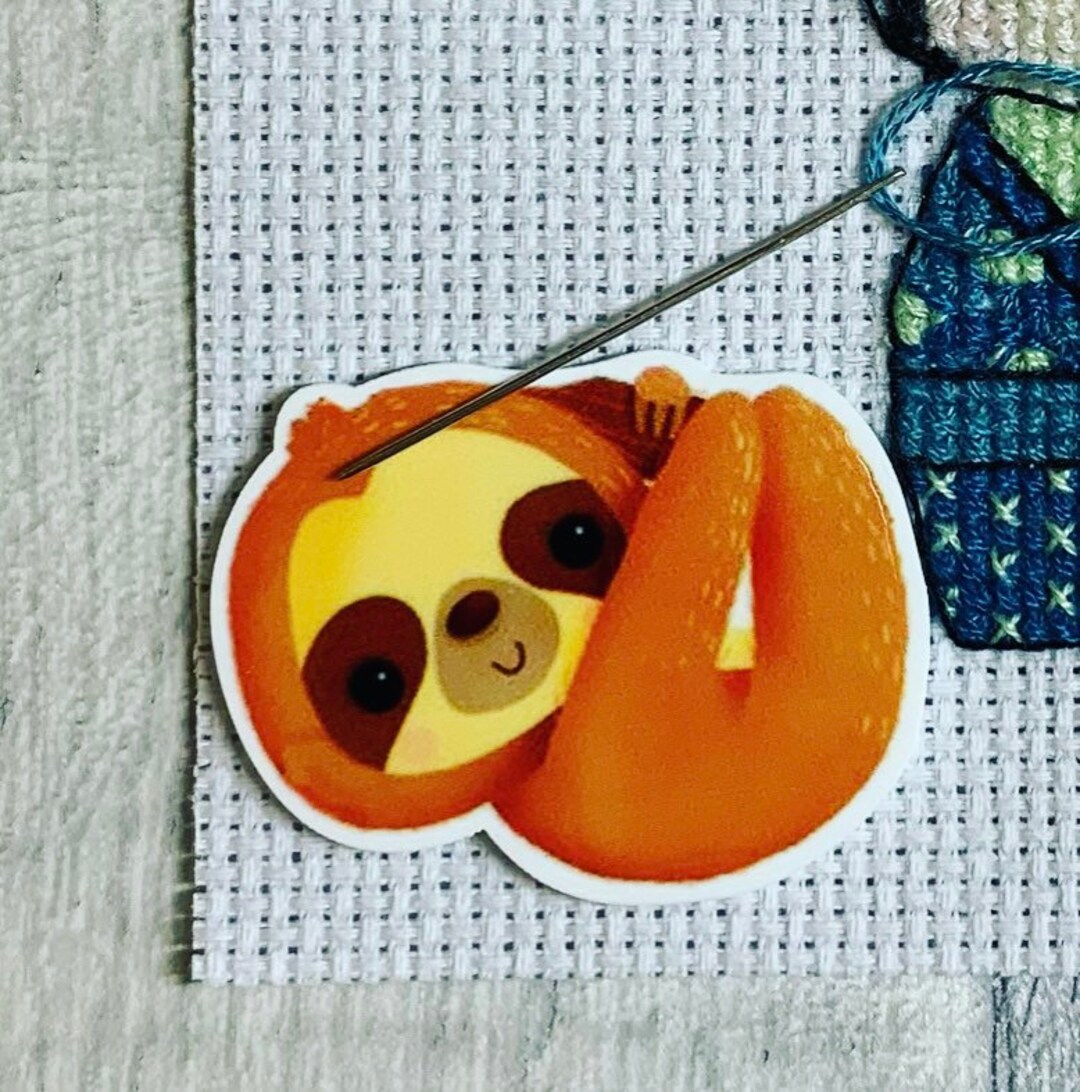 Sloth Needle Sloth Needle Minder For Cross Stitch And Embroidery - Etsy Österreich