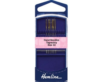 Premium Tapestry Needles Size 24 Pack Of 6, Embroidery Needles, Cross Stitch Needles, Hand Sewing Needles, Sewing Needles, Needles, Sewing