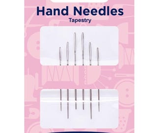 Tapestry Needles Size 24-26 Pack Of 6, Embroidery Needles, Cross Stitch Needles, Hand Sewing Needles, Sewing Needles, Needles, Sewing