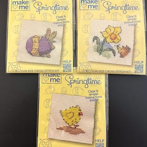 Mouseloft Springtime Stitchlet Cross Stitch Kit, Small Embroidery