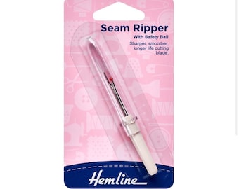 Hemline Economy Seam Ripper Small, Embroidery Seam Ripper, Needlework Seam Ripper, Sewing Seam Ripper, Cross Stitching Seam Ripper, Scissors