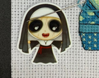 Nun Needle Minder For Cross Stitch And Embroidery