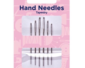 Tapestry Needles Size 18-22 Pack Of 6, Embroidery Needles, Cross Stitch Needles, Hand Sewing Needles, Sewing Needles, Needles, Sewing