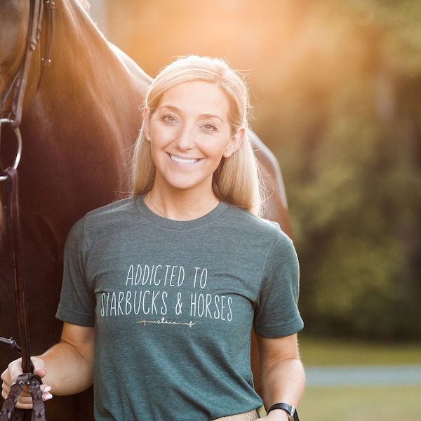 Addicted to Starbucks & Horses T-Shirt