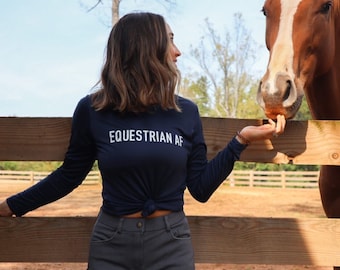 EQ AF Sticker \u2022 Equestrian AF \u2022 Horse Sticker