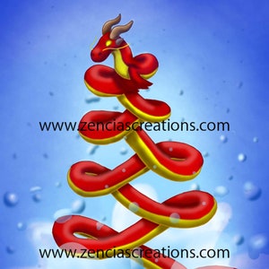 Dragon Christmas Fine Art Print | Signed Art | Art for Home | Archival Print | Giclee