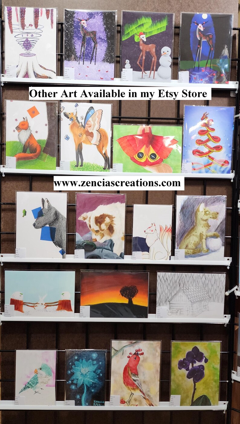 Square Fox Valentine Greeting Card | Art Card | Nature Card | Wildlife ...