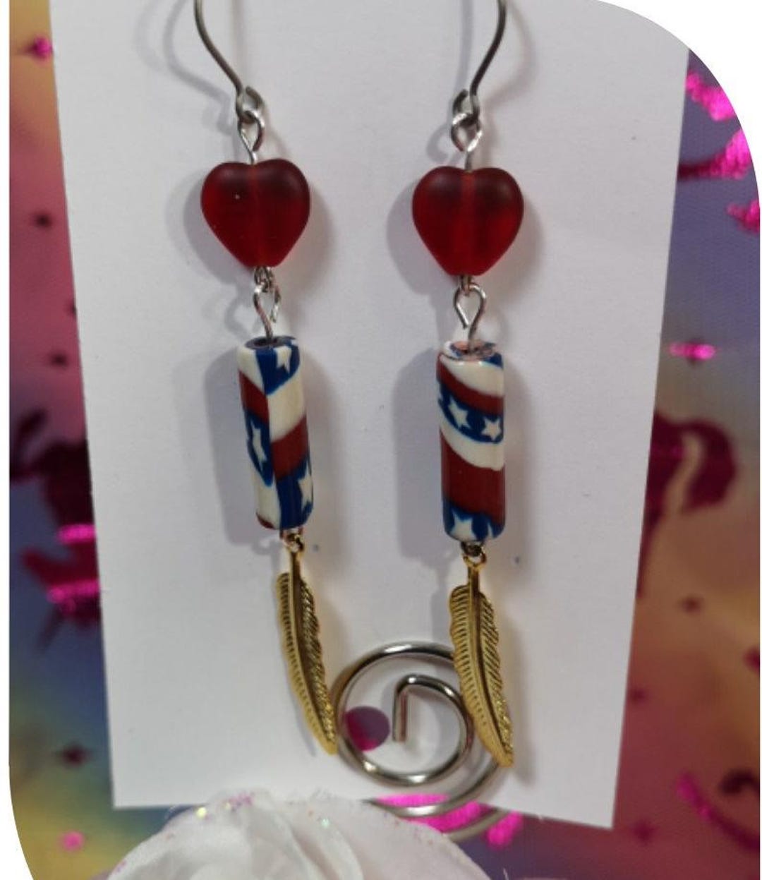 Titanium - American Flag - Red White and Blue - Heart Patriotic ...