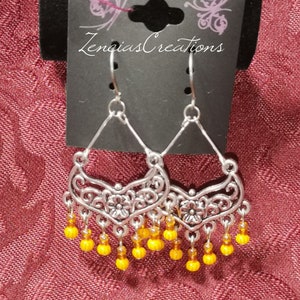 Suzette - Titanium Bead Earrings - Earrings for Women - Earrings for Sensitive Ears - Titanium Hook Earrings - Dangle Earrings - Nickel Free