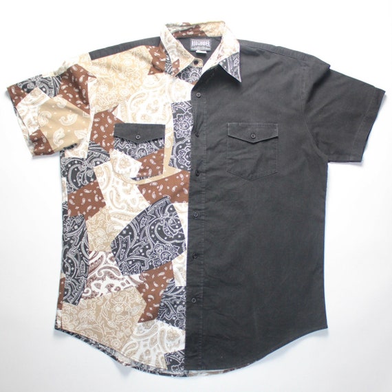 Vintage 90s bandana buttondown Gem