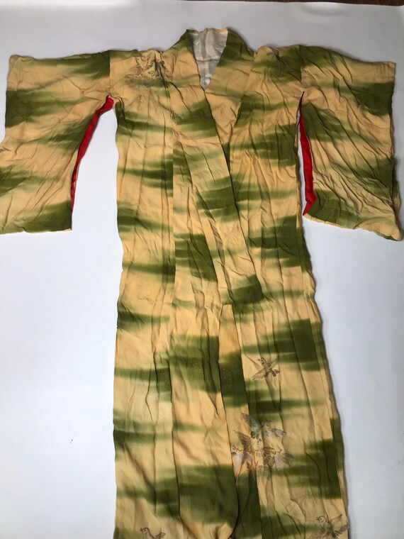 Vintage Silk Japanese Kimono Robe