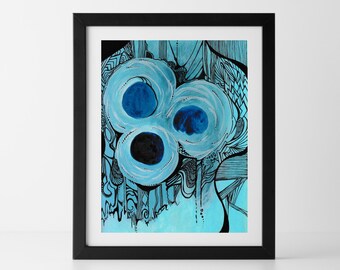 Downloadable Abstract Crop Circle Art Print