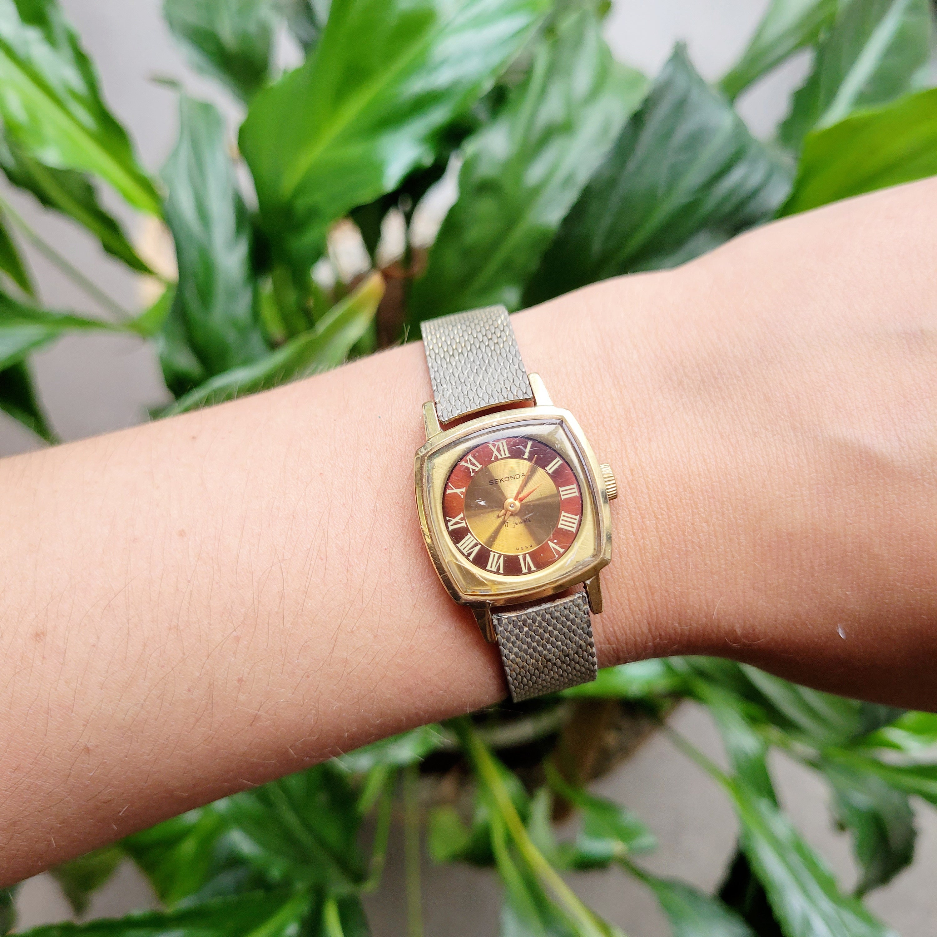 Vintage USSR Sekonda 17 Jewels Classic Watch Etsy