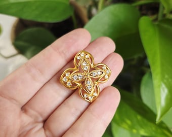 Broche Ancienne 'Good Luck' (Bonne Chance) - Jolie Pièce Vintage - Occasion