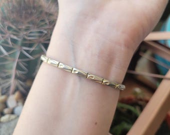 Vintage Swiss Herlin Gold Dainty Quartz Classic Square Stretch Watch Vintage Swiss Herlin Gold Dainty Quartz Classic Square  main image 4