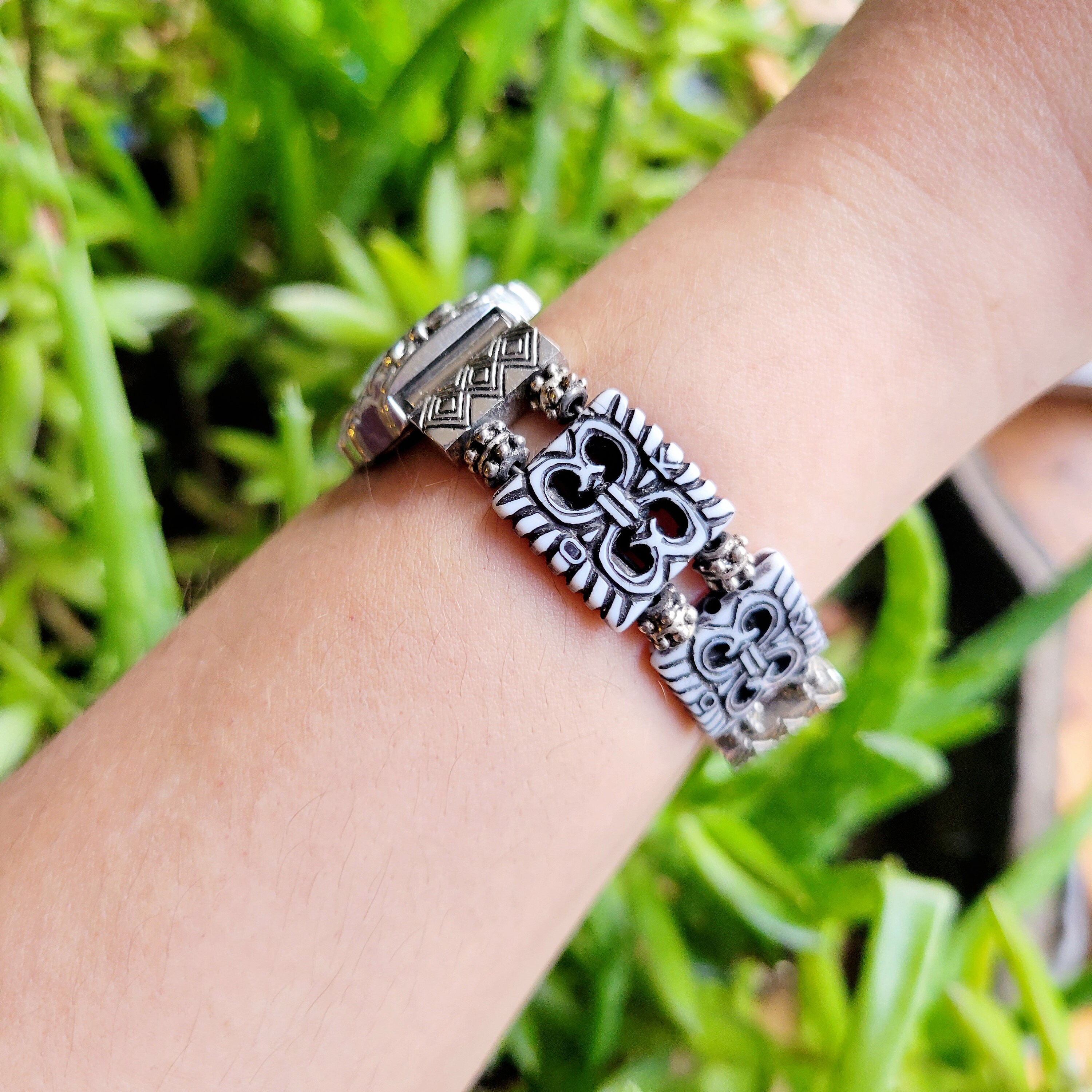 Vintage LA EXPRESS Floral Beaded Watch - Gold and Silver Vintage La Express Watch - Etsy main image 2