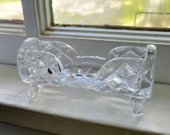 Vintage verzierten Zahnstocher aus Glas