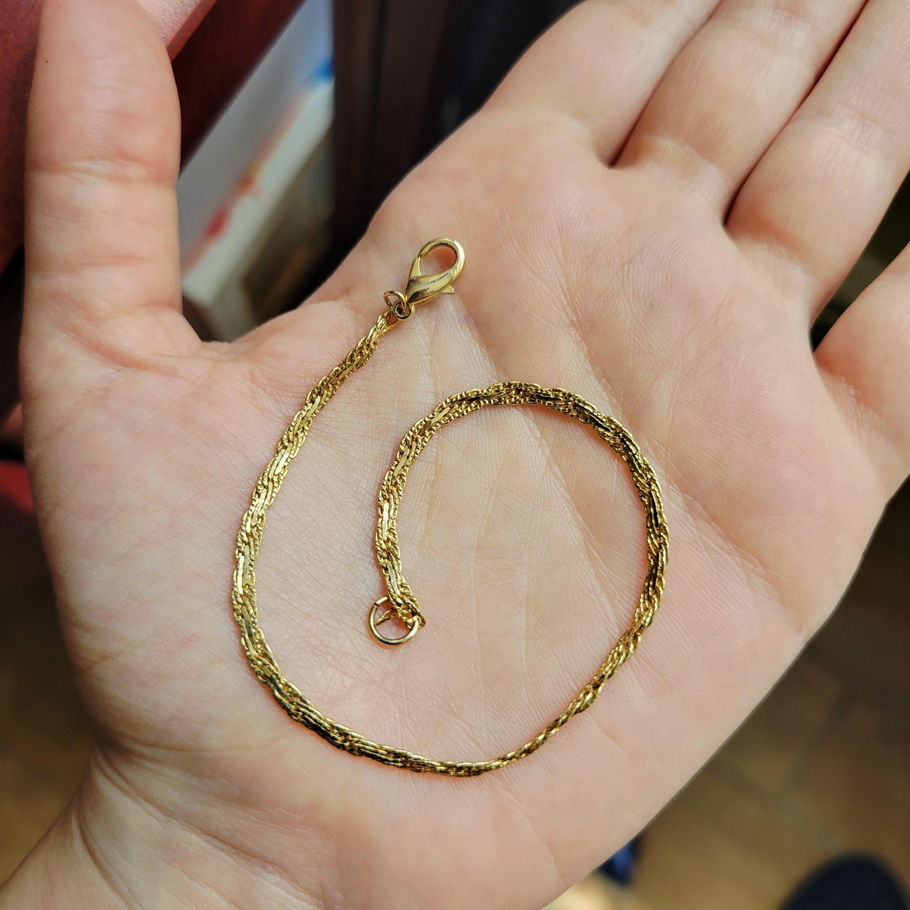 ヴィンテージの繊細なゴールド編み込み織りブレスレット - Etsy 日本