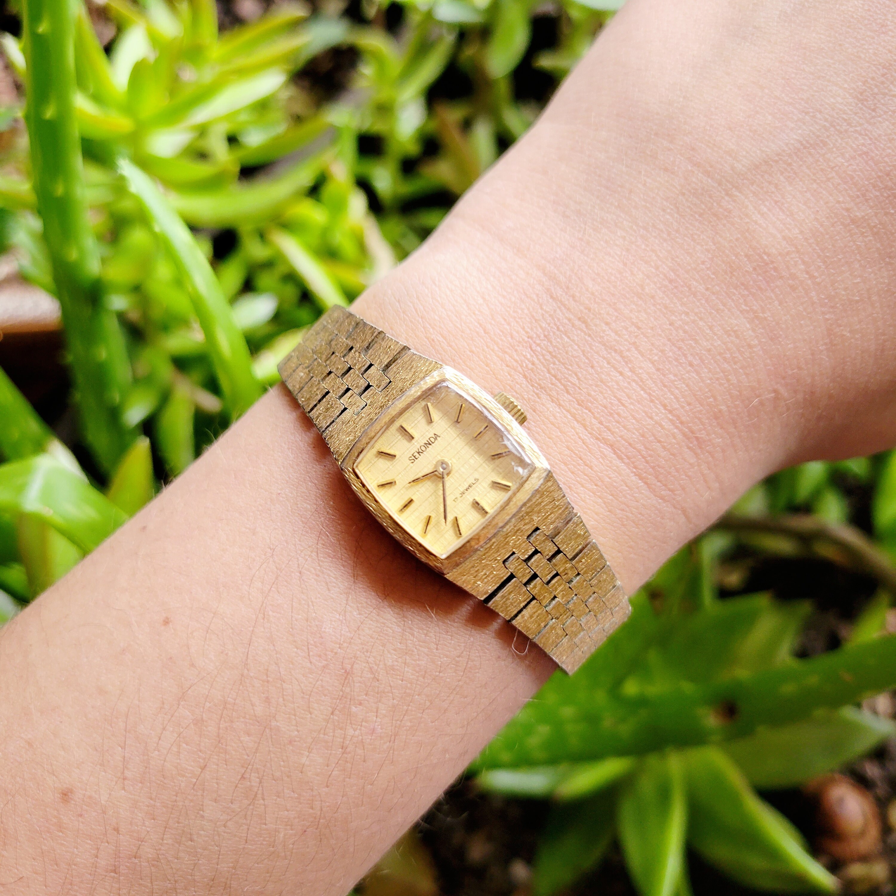 Vintage Sekonda 17 joyas reloj clasico de oro Etsy Mexico