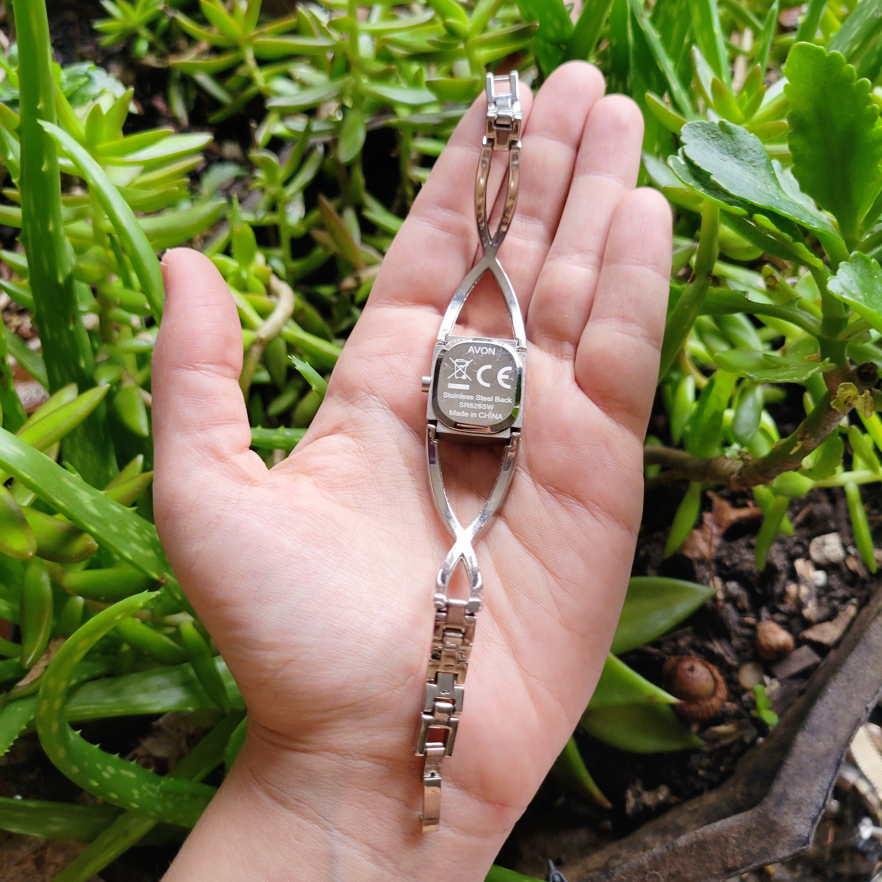 Classic Avon Silver Diamond Watch Classic Avon Silver Diamond Watch | eBay main image 2