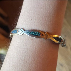 Vintage Taxco Ichthys Bangle Bracelet image 3