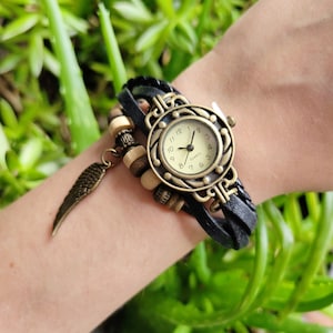 Layered Beaded Watch Bracelet