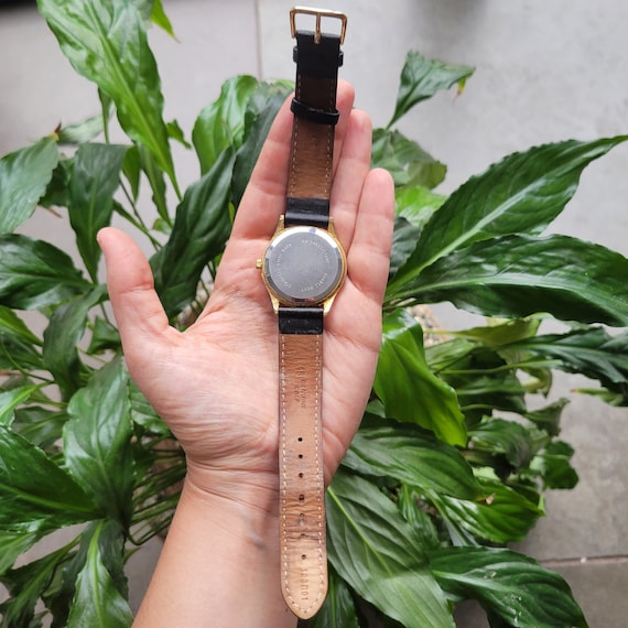 Vintage Rotary Genuine Calf Leather Quartz Watch Gem